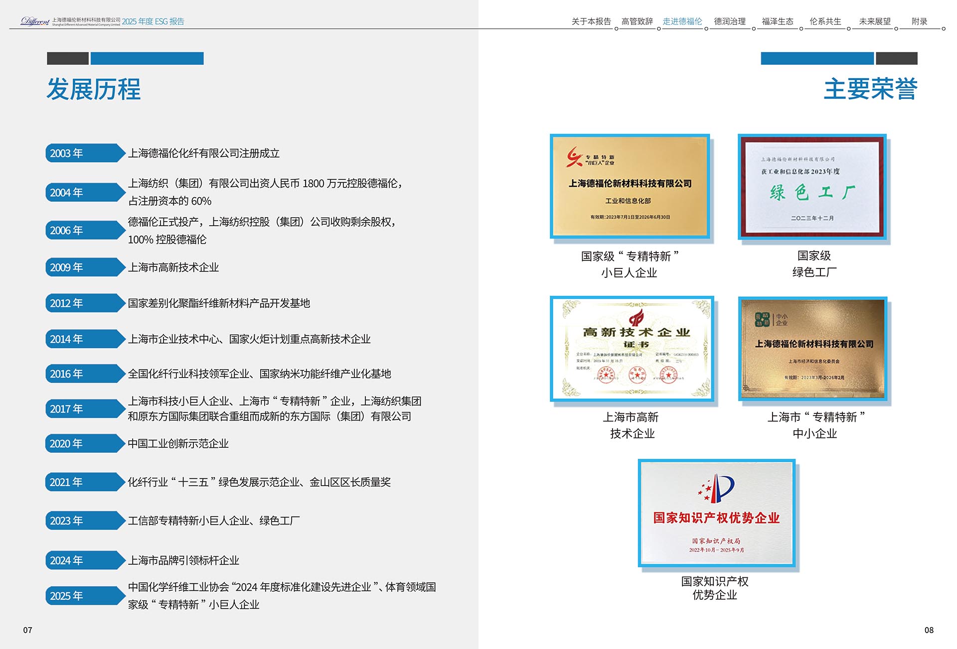2025年度环境、社会及治理（ESG）报告-上海德福伦新材料科技有限公司